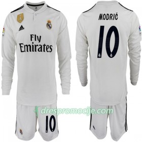 Real Madrid Dres MODRIC 10 Dječji Domaći 2018/19 Dugim Rukavima